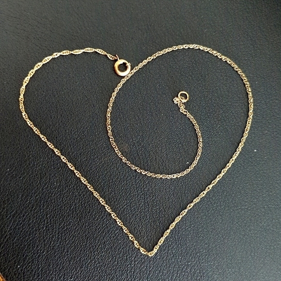 Vintage Jewelry - 𝅺VINTAGE 12K Rope Chain 16" Delicate!